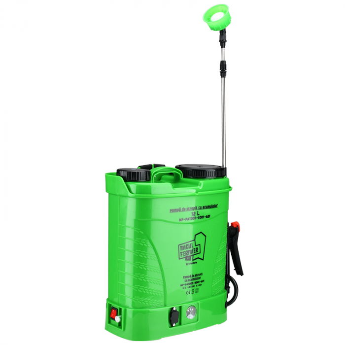 Pompa de stropit cu acumulator, 12L, 12V, 8Ah, 5.5 bar, Micul Fermier [3]