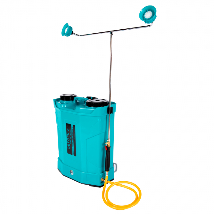 Pompa de stropit cu acumulator, 16 L, 8 Ah, 5.5 Bar, tija dubla, 12 V, Detoolz [5]