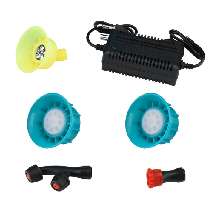 Pompa de stropit cu acumulator, 20 L, 8 Ah, 5.5 Bar, tija dubla, 12 V, Detoolz [5]