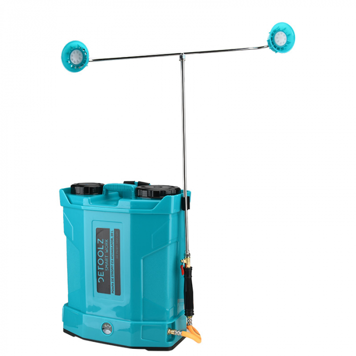 Pompa de stropit cu acumulator, 20 L, 8 Ah, 5.5 Bar, tija dubla, 12 V, Detoolz [3]