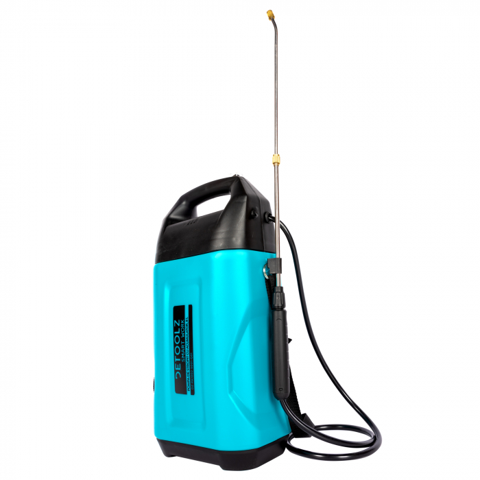 Pompa de stropit cu acumulator, 8 L, 12V, 2 Ah, 2.2 Bar, Li-ION, autonomie max 5h, Detoolz [10]
