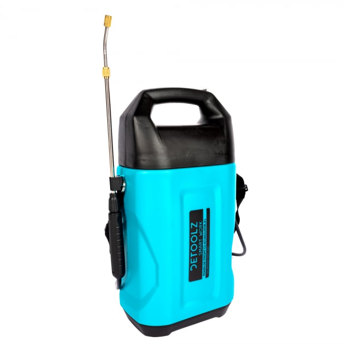 Pompa de stropit cu acumulator, 8 L, 12V, 2 Ah, 2.2 Bar, Li-ION, autonomie max 5h, Detoolz [5]