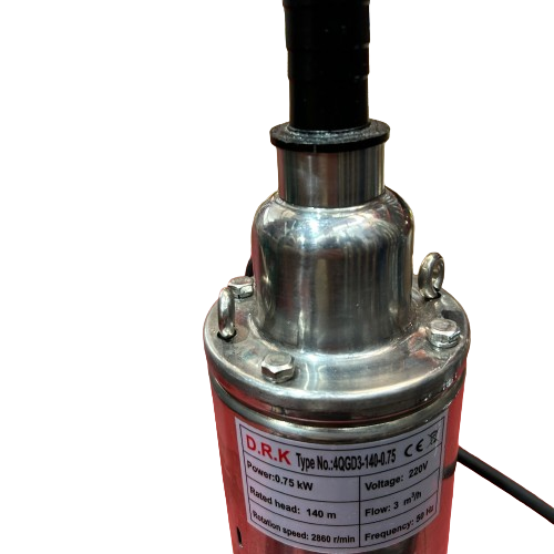 Pompa submersibila, 750W, 1"tol, 80m refulare, 20m cablu, 3 m3/h, inox, DRK 4QGD-140 [2]