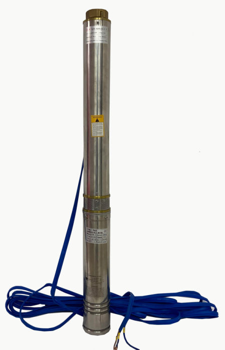 Pompa submersibila, adancime, 13 turbine, 1500W, 10m3/h, 90mm, absorbtie 75m, panou de comanda, DRK 4sdm8-13 [1]