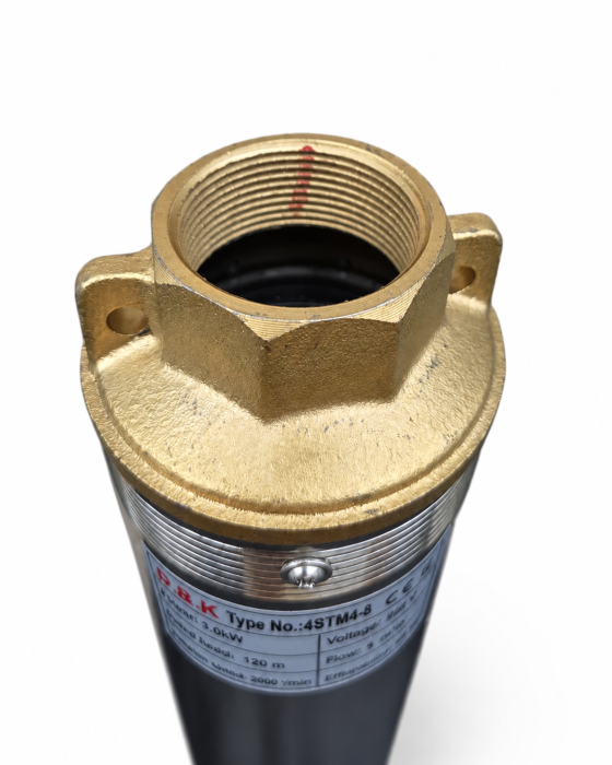 Pompa submersibila, apa curata, 1500W, cablu 25m, 8 turbine, absorbtie 40m, 5 mc/h, 1" tol, dimensiune 100 mm, Inox, DRK [4]
