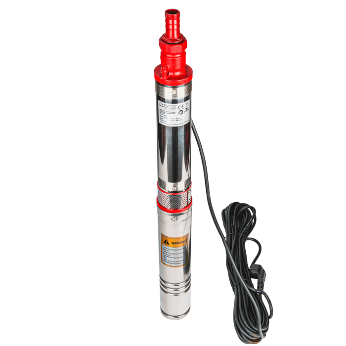 Pompa submersibila, apa curata, 370 W, 6 turbine, aspiratie 15m, 72mm, 5.4 mc/h, Inox, 1"tol, RAIDER [4]