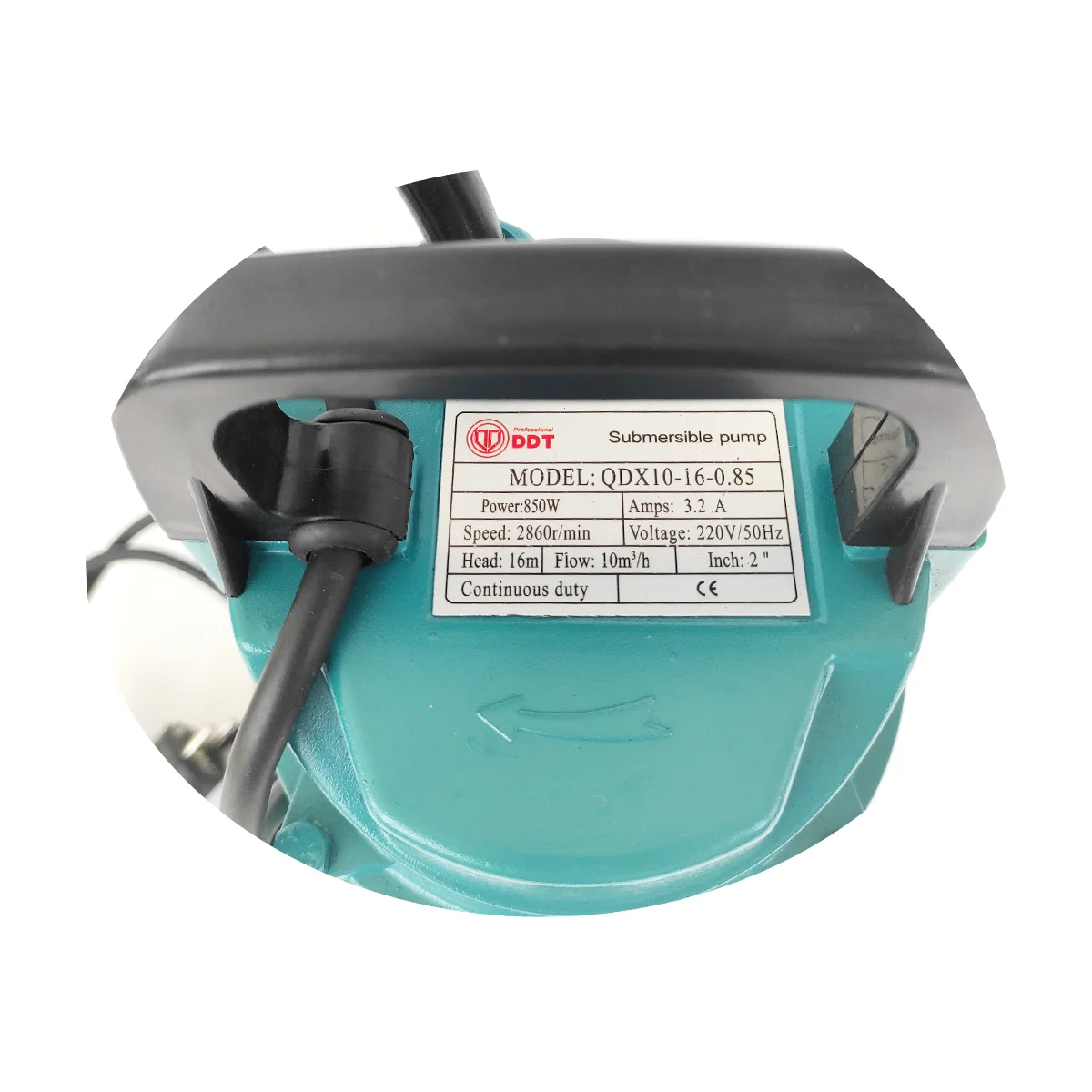 Pompa submersibila, apa curata, 850W, cablu 8m, 2" toli, 10 m³/h, refulare 35m, DDT QDX10-16-0.85 [6]