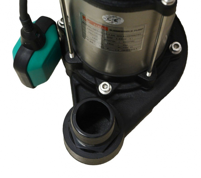 Pompa submersibila, apa curata, cupru, plutitor, 21m refulare, 30 m3/h, 1.5 kw, DRK TAIFU QFD20-16-1.5A [3]