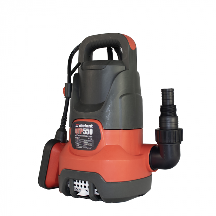 Pompa submersibila, apa murdara / curata, cu plutitor, 550W, 13500 l/h, 1 tol, absorbtie max 7m, Elefant QTP550 [2]