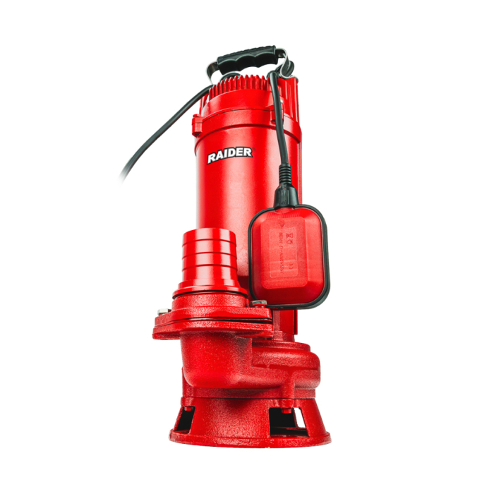 Pompa submersibila apa murdara, plutitor, 2.2 KW, 2" tol, 8 mc/h, adancime 8m, 230 V, fonta, RAIDER [2]