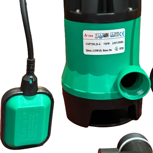 Pompa submersibila, apa murdara, plutitor, 750W, 1"tol, 12500L/h, DRK CSP750LD [2]
