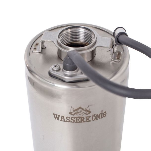 Pompa submersibila centrifugala multietajata Wasserkonig, diametru 125mm, putere 1900 W, 1.1/4" toli, debit 6600 l/h, inaltime refulare 83 m [3]