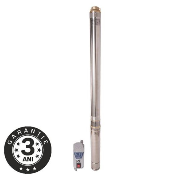 Pompa submersibila centrifugala multietajata Wasserkonig, putere 1850 W, debit 5700 l/h, 1.1/4 " toli, inaltime refulare 102 m [5]