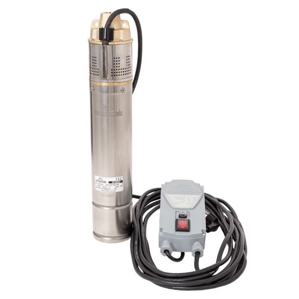 Pompa submersibila periferica Wasserkonig, diametru 100mm, 1800 W, debit 3300 l/h, 1"tol, inaltime refulare 130 m [2]