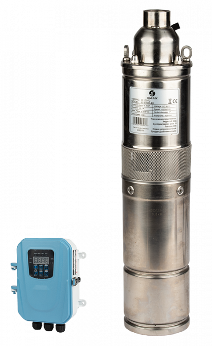 Pompa submersibila, solara, 800W, panou control, senzor nivel, 1"tol, 3 m3/h, refulare 80m, Gmax [1]
