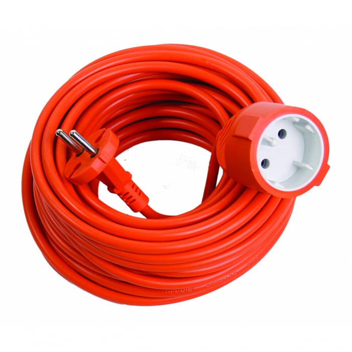 Cablu prelungitor portocaliu, 10m, 2x1mm2, Makalon 700766 [1]