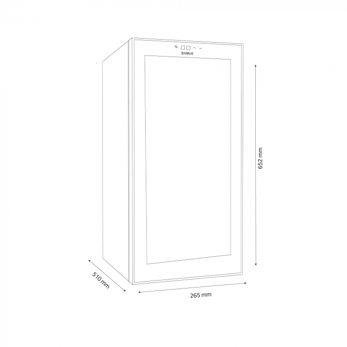 Racitor pentru vinuri, termoelectric, 12 sticle, 33L, Samus SRV38LM12 [3]