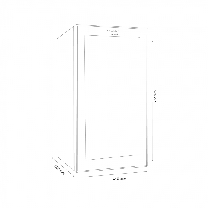 Racitor pentru vinuri, termoelectric, 15 sticle, 48L, Samus SRV50LM15 [3]