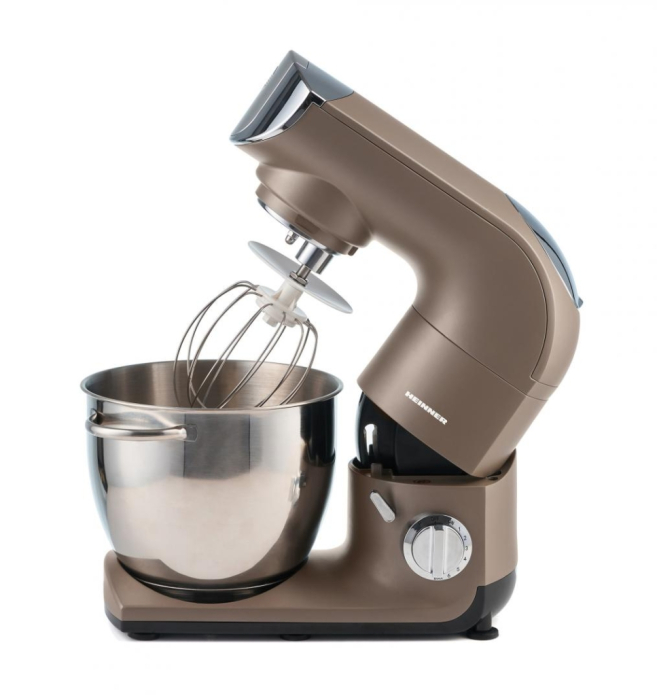 Robot de bucatarie, putere 1500 W, bol inox 5.5 L, tel inox, 6 viteze + Pulse, accesoriu masina de tocat, HEINNER [6]