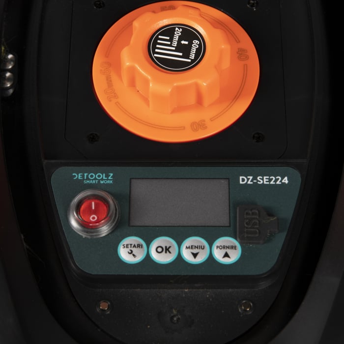 Robot de tuns gazon, 18 cm, acumulator 2Ah, 600 mp, Detoolz DZ-SE224 [7]