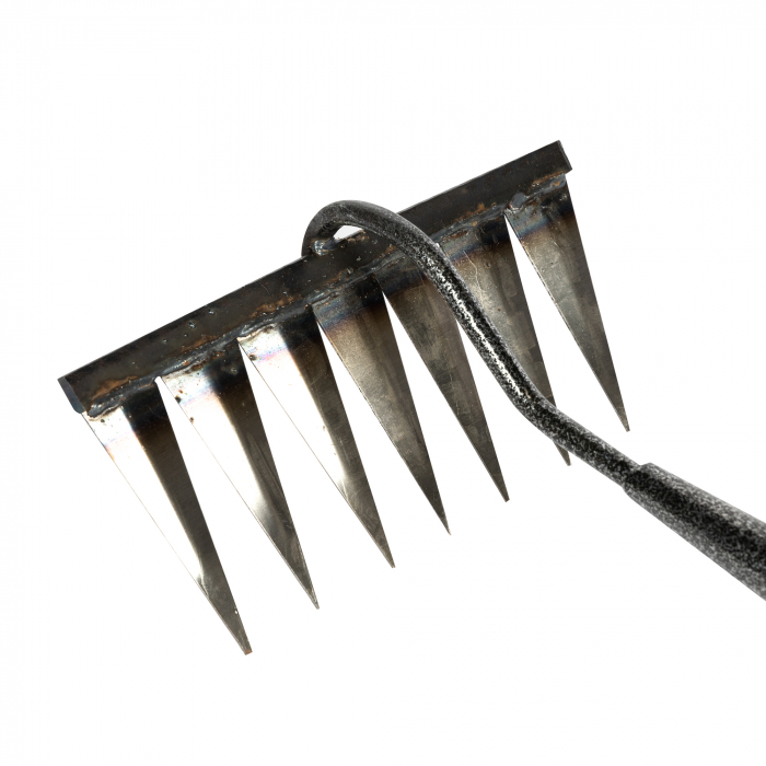 Sapaliga pentru plivit, cu coada metalica, 1.62m, 7 dinti, 275mm latime, Micul Fermier GF-2416 [4]
