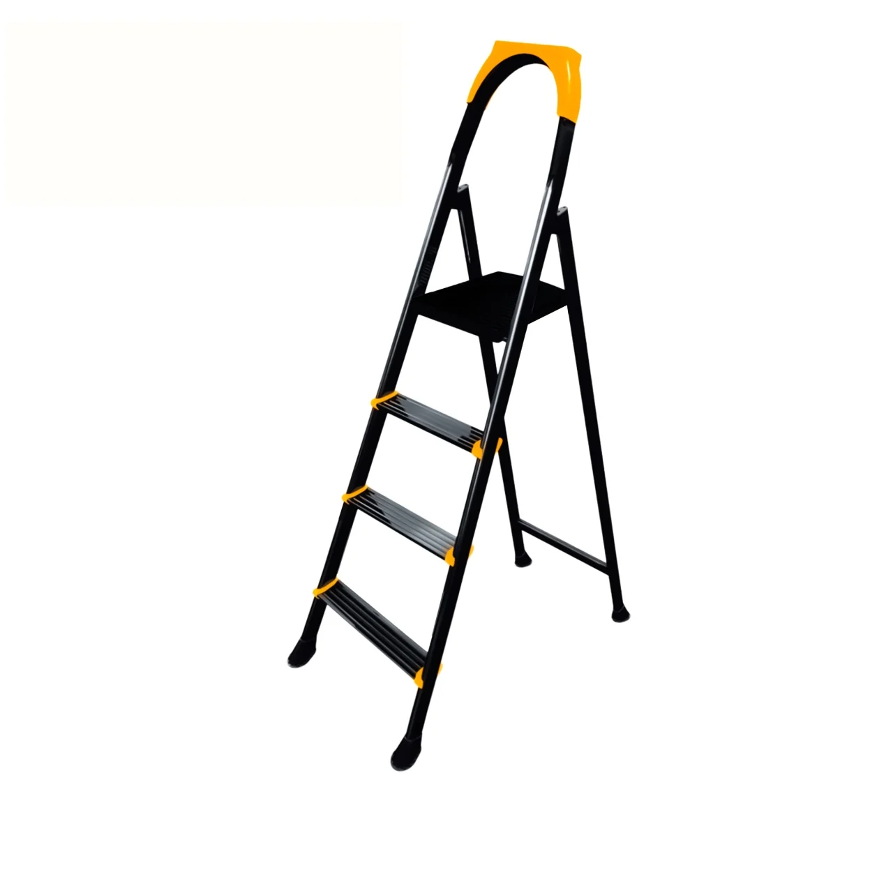 Scara pliabila, 3+1 trepte, capacitate 150 kg, 130 cm, metalica, ROTOR [1]