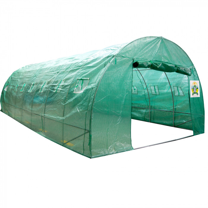 Sera polietilena pentru casa si gradina, 1000x400x250 cm, 140g/mp, UV4, Micul Fermier GF-2406-S001-G01 [2]