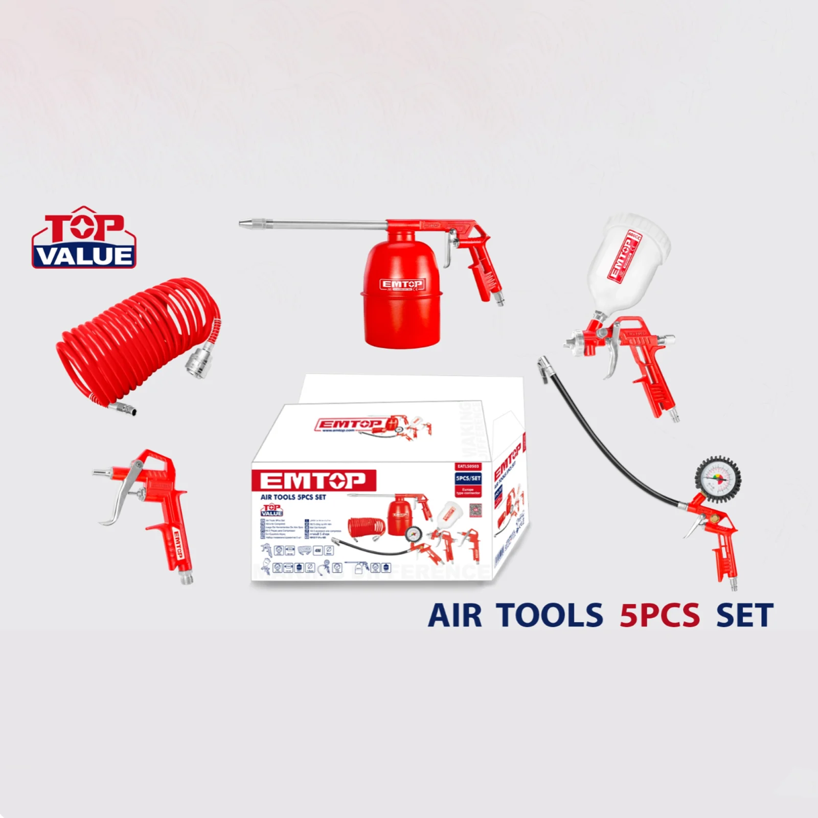 Set 5 piese pentru compresor, EMTOP [4]