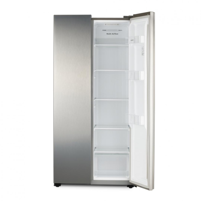 Side by Side HEINNER HSBS-441NFXF+, 441 L, Clasa F, Full No Frost, Display LED, Control Electronic, Super Congelare, Funcție Vacanță, H 178 cm, Aspect Inox. [2]