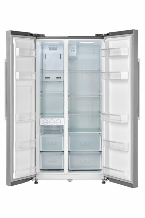 Side by Side HEINNER HSBS-M548NFINVXE++, 548 L, Clasa E, No Frost, Compresor Inverter, Display LED Touch, Super Răcire, Super Congelare, H 176,5 cm, Aspect Inox. [2]