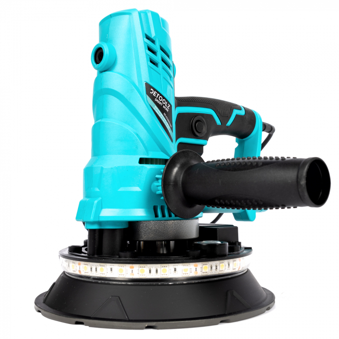 Slefuitor de pereti, electric, variator turatie, banda LED, 850W, Ø180mm, 230V, sac aspirare, Detoolz [1]