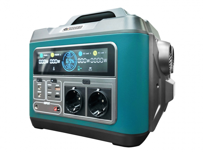 Statie acumulator portabil, incarcare electrica, UPS, Powerbank, 1110WH, 1200W - KS-1200PS-FC [3]