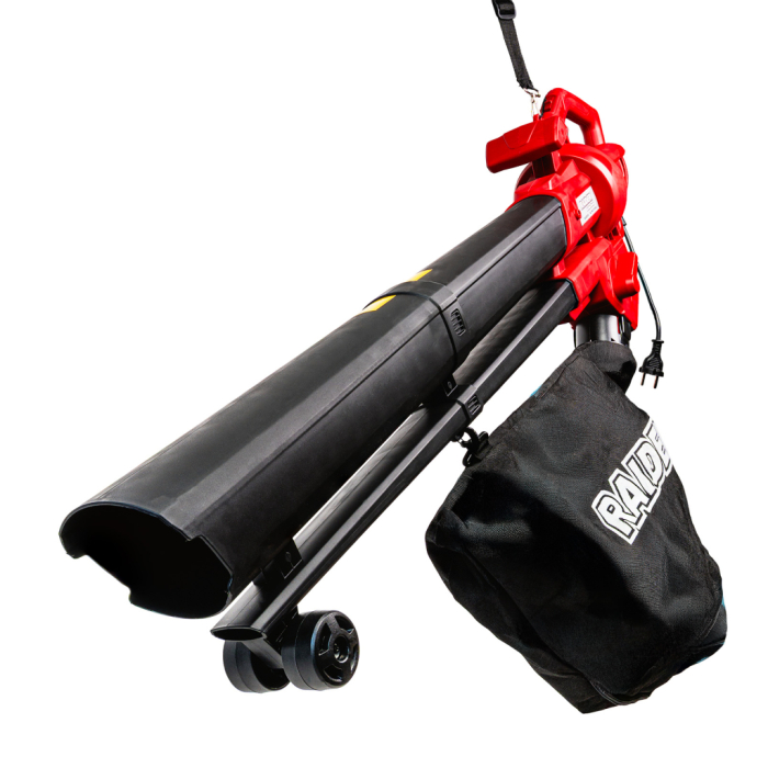 Suflanta frunze cu tocator, aspirare, putere 3000W, 230 V, sac 45 L, roti, RAIDER [3]