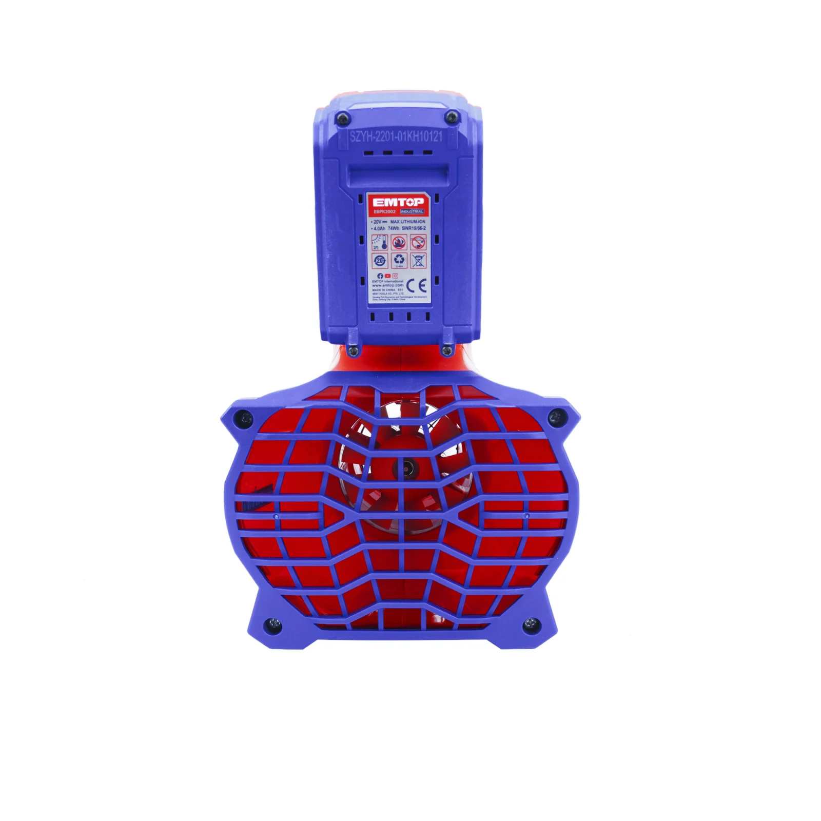 Suflanta frunze, zapada, fara acumulator si incarcator, 8.5m3/min, 18500Rpm, ELAB20428 EMTOP [3]