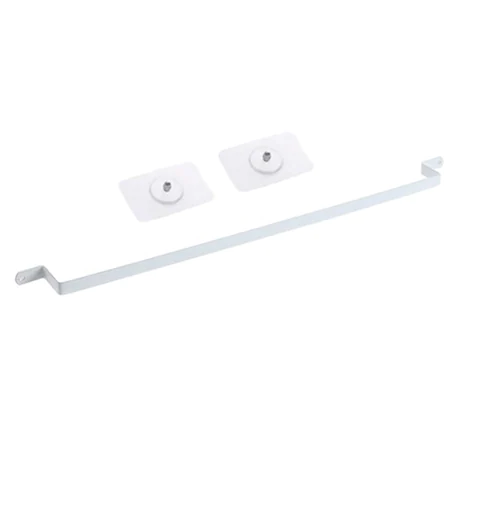 Suport metalic multifunctional prosop, papuci, 50x1.5 cm, Alb [4]