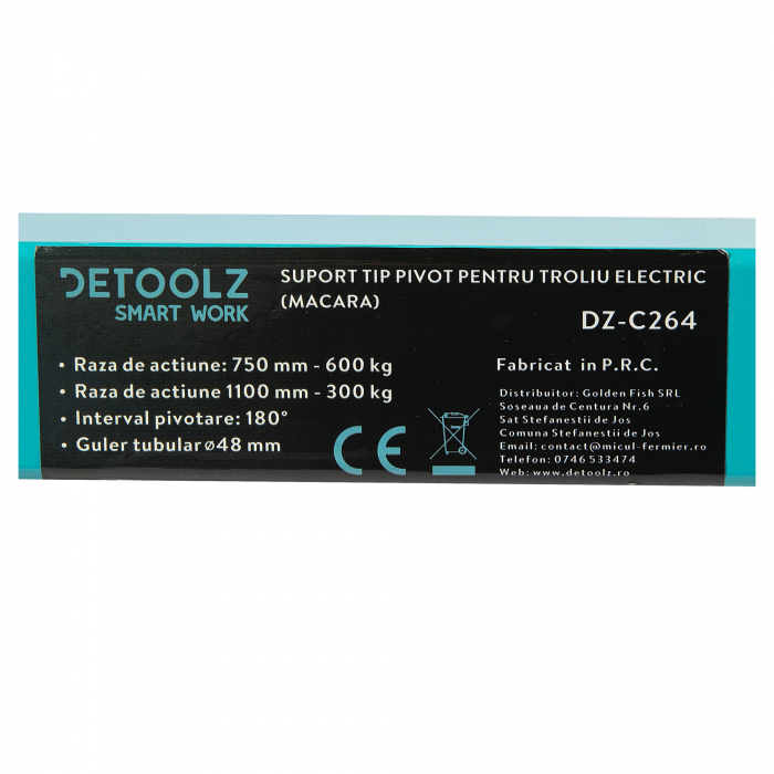 Suport tip pivot pentru troliu electric (macara), electropalan, Detoolz DZ-C264 [2]
