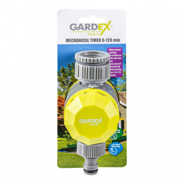 Temporizator de udare, mecanic, reglabil pana la 120 min, presiune lucru 0.5-8.0 bar, GardeX [2]