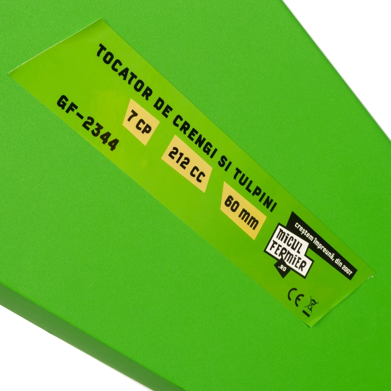 Tocator de crengi, benzina, motor 4 timpi, 212 Cc, diametru Ø60mm, 7 Cp, 2 mc/h, 3600 Rpm, pentru rumegus, Micul Fermier [6]