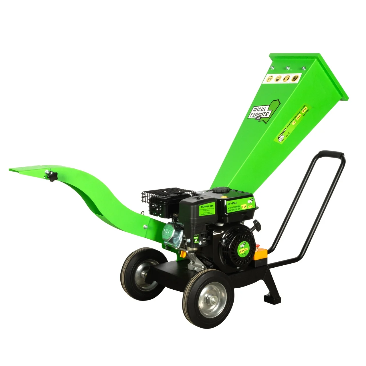 Tocator de crengi, benzina, motor 4 timpi, 212 Cc, diametru Ø60mm, 7 Cp, 2 mc/h, 3600 Rpm, pentru rumegus, Micul Fermier [2]