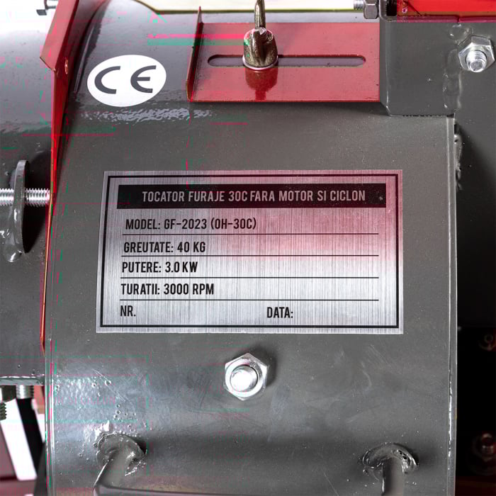 Tocator furaje, cu turbina, 30C, fara motor si ciclon, 4 site, ciocanele, Start/Stop, Micul Fermier GF-2023 [10]