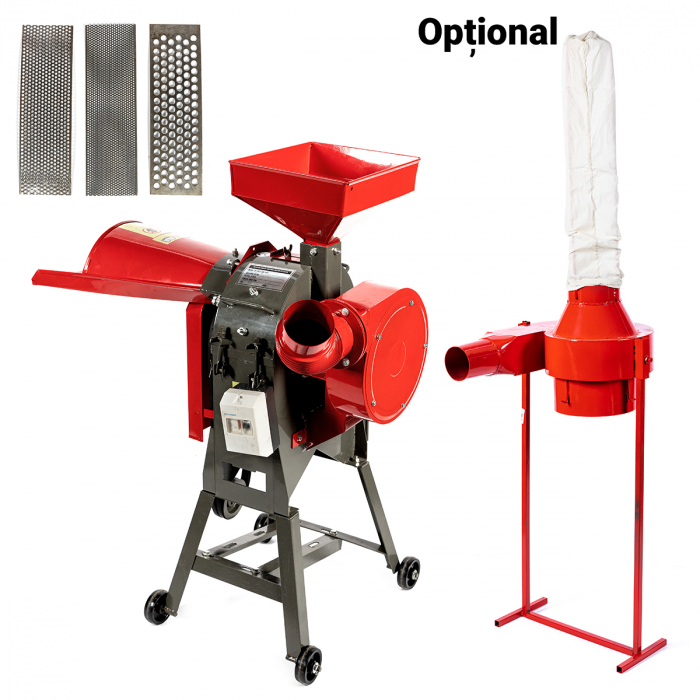 Tocator furaje, cu turbina, 30C, fara motor si ciclon, 4 site, ciocanele, Start/Stop, Micul Fermier GF-2023 [7]