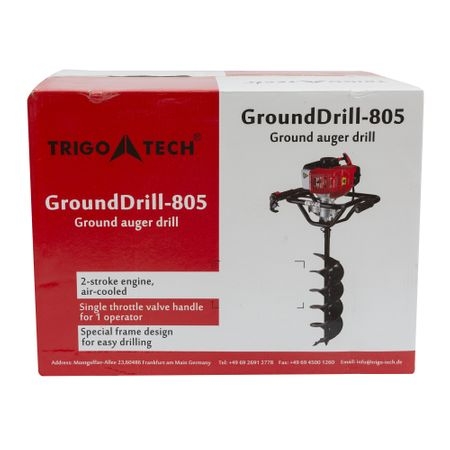 Motoburghiu pe benzina, foreza pentru pamant, TRGIO TECH, 1.5 kw, 2.5 Cp + burghiu 200 mm [11]