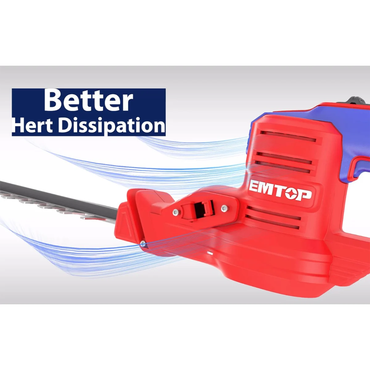 Trimmer electrica, gard viu, fara acumulator si incarcator, lama 460mm, ELHT20018 EMTOP [6]