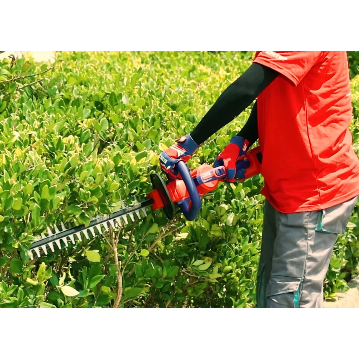 Trimmer electrica, gard viu, fara acumulator si incarcator, lama 460mm, ELHT20018 EMTOP [10]