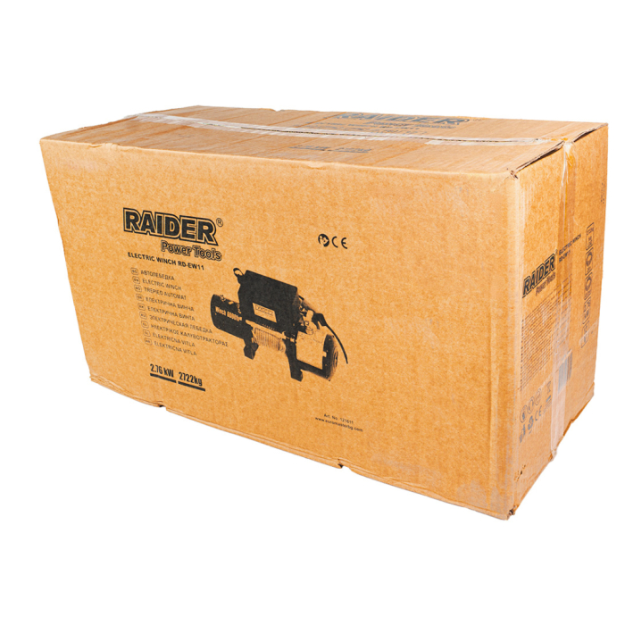 Troliu electric, 12 V, remorcare 2722 kg, 2.76 KW, cablu 24 m (7.2mm), telecomanda, RAIDER [6]