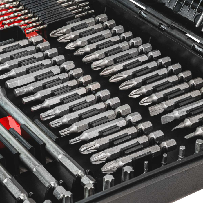 Trusa 246 piese, biti, carote, burghie, valiza plastic, RAIDER [5]