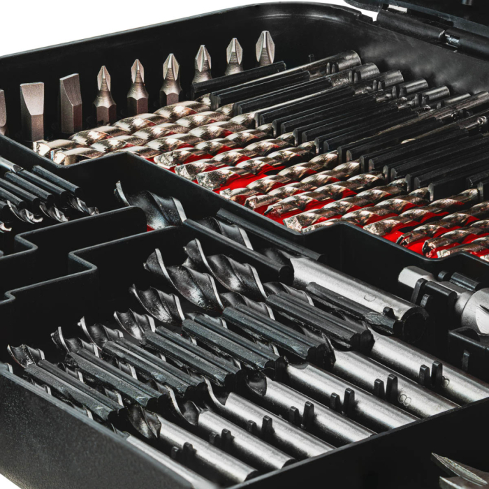 Trusa 246 piese, biti, carote, burghie, valiza plastic, RAIDER [2]