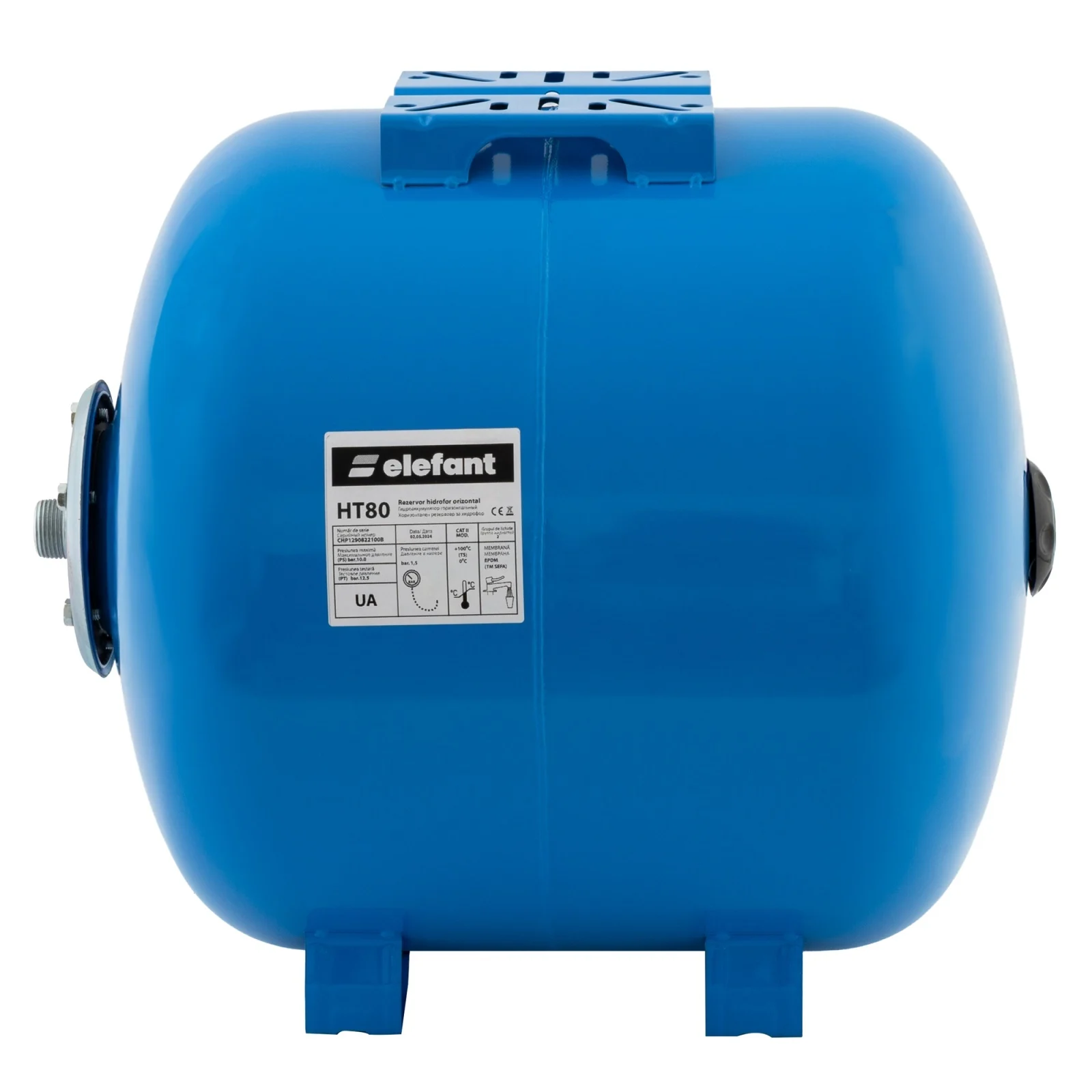 Vas de expansiune, capacitate 80 L, orizontal, 10 Bar, membrana inclusa, ELEFANT [2]