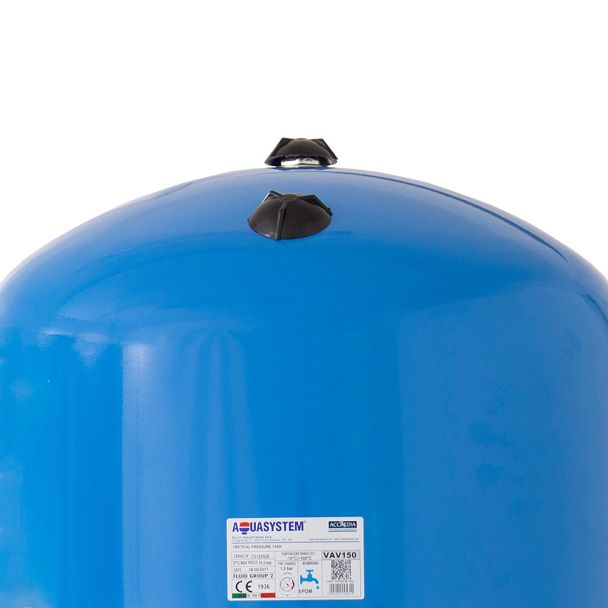Vas de expansiune, vertical cu suport, Aquasystem VAV150, apa rece, volum 150 l, presiune max.10 bari [2]