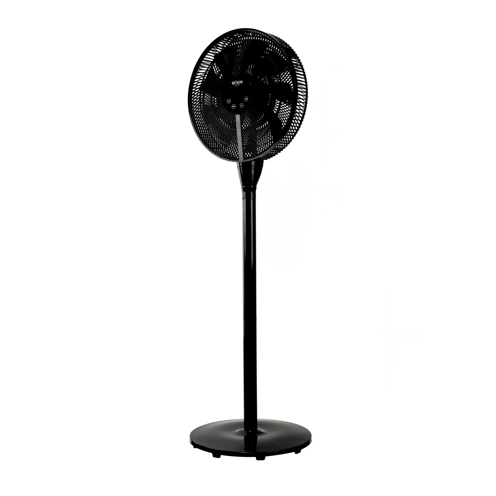 Ventilator cu acumulator, pentru podea, Li-ION, 25W, 8 pale, 8 trepte, afisaj LED, 129 cm, telecomanda, negru, BOHM [2]